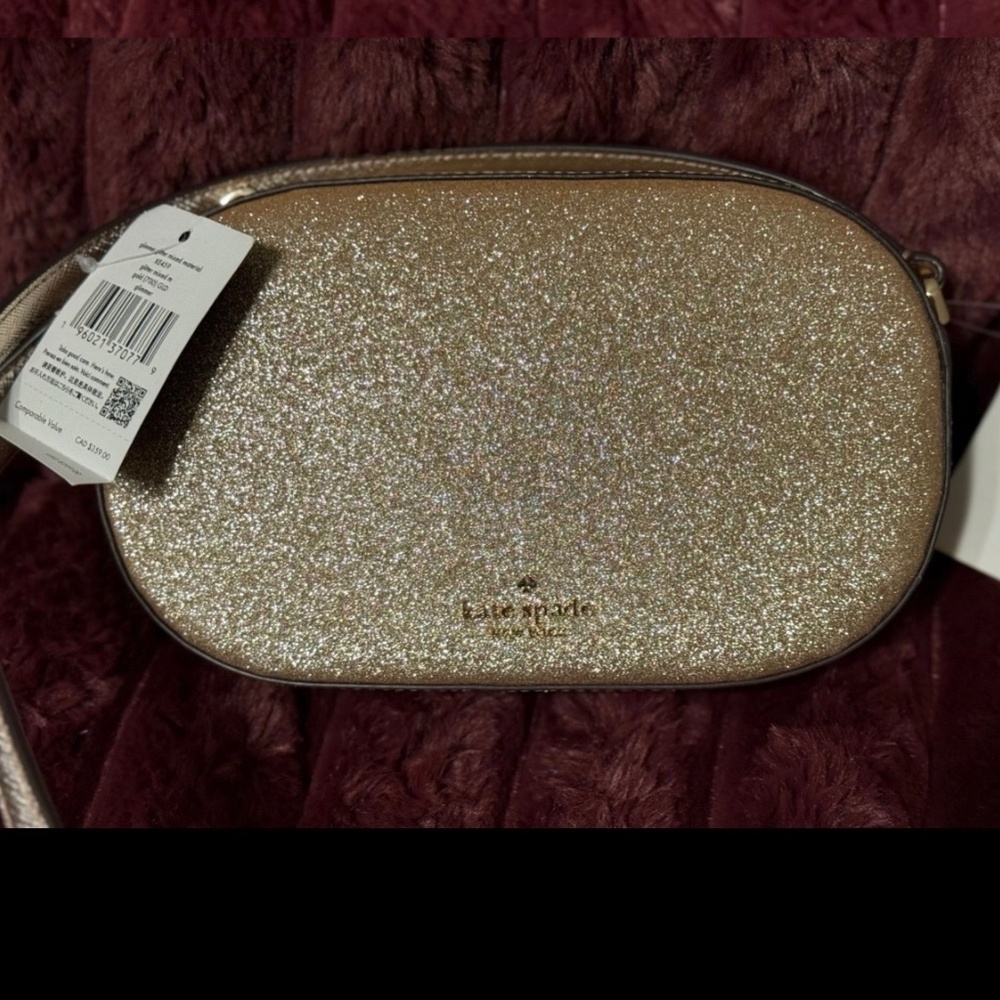 Kate Spade Glimmer Glitter Oval Camera Bag